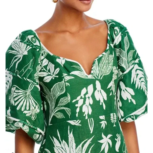 🆕 Farm Rio Forest Soul Linen Mini Dress - Picture 3 of 11